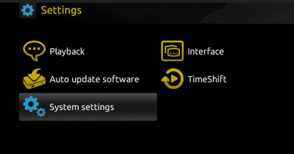MAG box: Mergi la System Settings